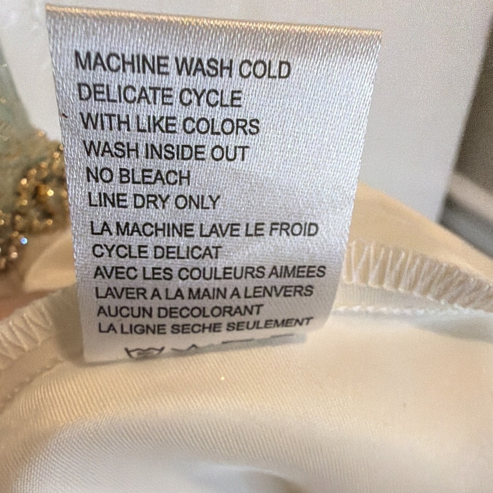 American Princess Girls Dress Size 12 Ivory/Light Blue Formal - Picture 11 of 11